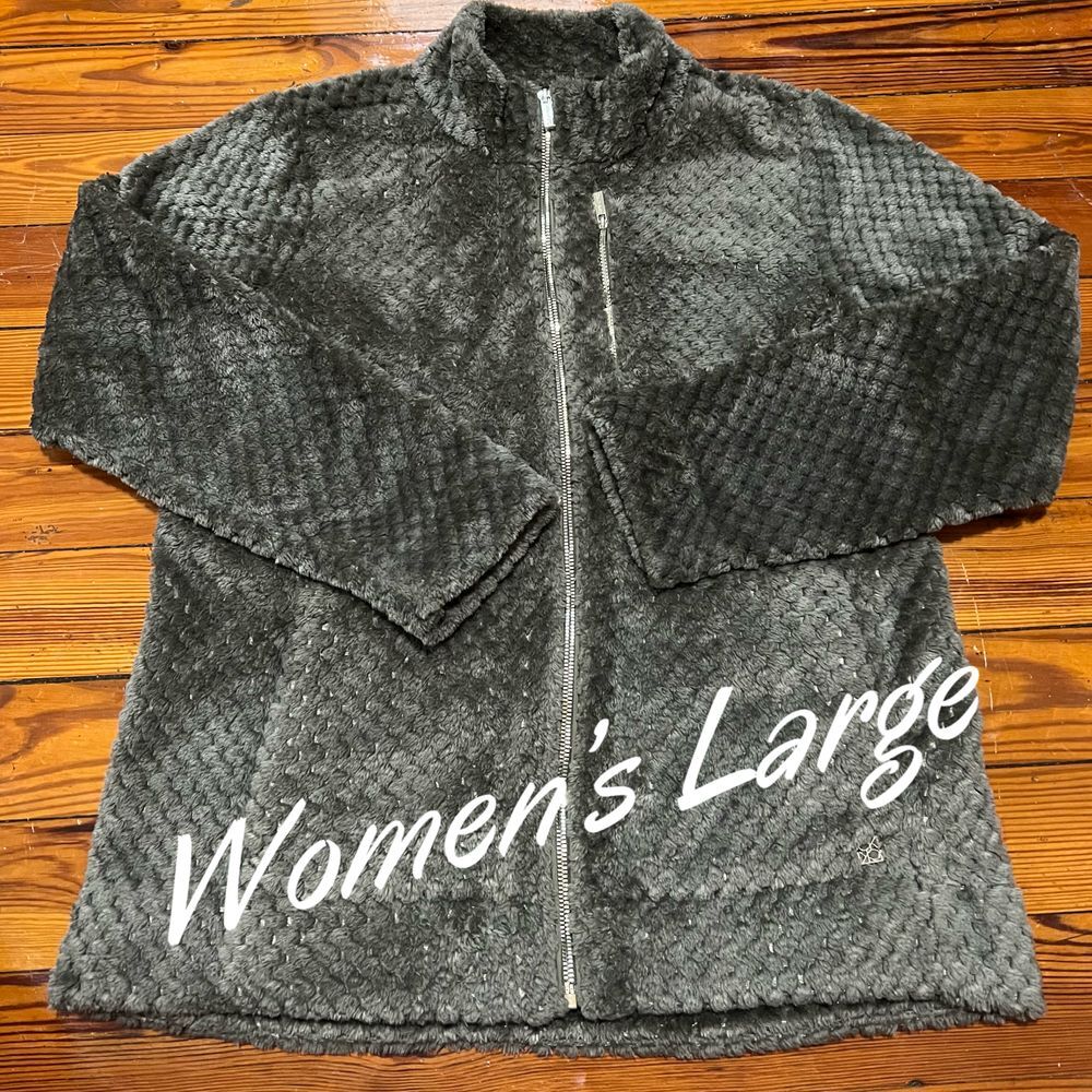 Calvin Klein | Plush Fleece Zip Up | Like New | Women's Large